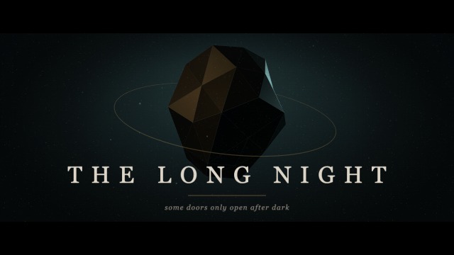 The Long Night: a dark faceted shard in fog with a ring around it, over the title in spaced serif capitals